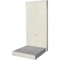 Diephaus L-Stein bewehrt Grau 155 x 100 x 85 x 12 cm