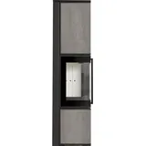 Kaminofen aus Stahl KRATKI TORA/L 8 kW Ø 150 Quarzsinter NATURALI PIETRA DI SAVOIA GRIGIA BOCCIARDATA - Schwarz