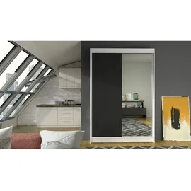 Mirjan24 Schiebetürenschrank Lino I 2-türig 0 x 0 x 0 cm Schwarz
