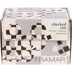 Framar Embossed Roll Medium Checked Out 97 m