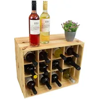 Kistenkolli Altes Land Flaschenregal Henry Weinregal 12 x 12 x 12 cm Natur
