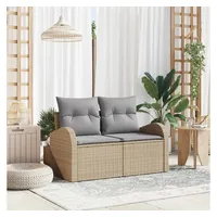 vidaXL Gartensofa Loungesofa beige