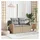 vidaXL Gartensofa Loungesofa beige