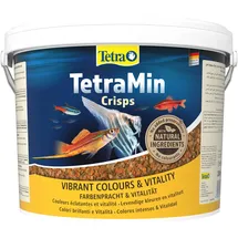 Tetra TetraMin Crisps - Fischfutter für alle Zierfische, nährstoffreiche Mischung für gesunde Fische und klares Wasser, 10 L Eimer