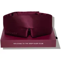 Drowsy Silk Sleep Mask - Gesichtsumarmender, gepolsterter Seidenkokon für die Tiefschlaftherapie in völliger Dunkelheit. (La Vie En Rouge)