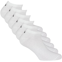 Fila Unisex Sneaker Socken, 6er Pack - Invisible, kurze Socken, Logo (2x 3 Paar) Weiß 35-38