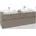 Waschtischunterschrank C024B0AH 160x54 8x50cm für 2 Waschtische mit LED-Beleuchtung Wine red