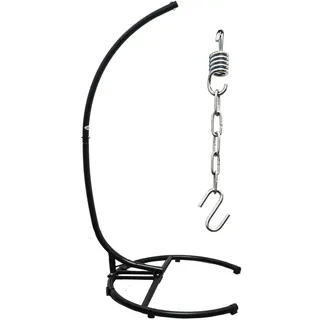 AMANKA Bis 150kg: XL Hängesessel Gestell Outdoor - 210cm Ständer für Hängestuhl Garten