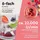 GOURMETmaxx Nutrition Mixer | Smoothie Maker mit XXL-Zubehörset | Standmixer 11-tlg. | Blender mit Rezepten, To go & Frischhaltedeckeln | Food Processor für Smoothies, Shakes & Co.