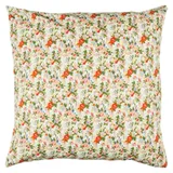 ib laursen Kissenbezug Blumig 60 x 60 cm Orange/Rosa/Creme