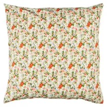 ib laursen Kissenbezug Blumig 60 x 60 cm Orange/Rosa/Creme