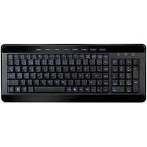 GeneralKeys USB Multimedia Tastatur Light Key DE schwarz