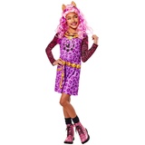 Rubies Clawdeen Klassisches Kostüm für Mädchen, Kleid und Stirnband, offizielles Monster High Kostüm für Karneval, Weihnachten, Geburtstag, Party und Halloween Halloween