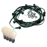 satisfire LED-Lichterkette Außen 40 m schwarz