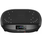 FLYBIRD Vibrationsplatte 120 Leistungsstarke einstellbare Geschwindigkeiten mit 150KG Tragkraft, 120 Intensitätsstufen, (1 tlg), mit Fernbedienung und 2880 U/min-Motor schwarz