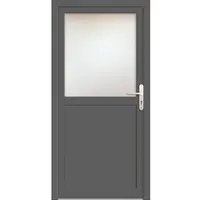 Meeth Nebeneingangstür »ProM 02«, satiniertes Glas, titanfarben, nach Innen öffnend - grau