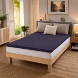 BettwarenShop Topper Spannbettlaken Ultra Stretch 180x200 cm | lavendel - lila