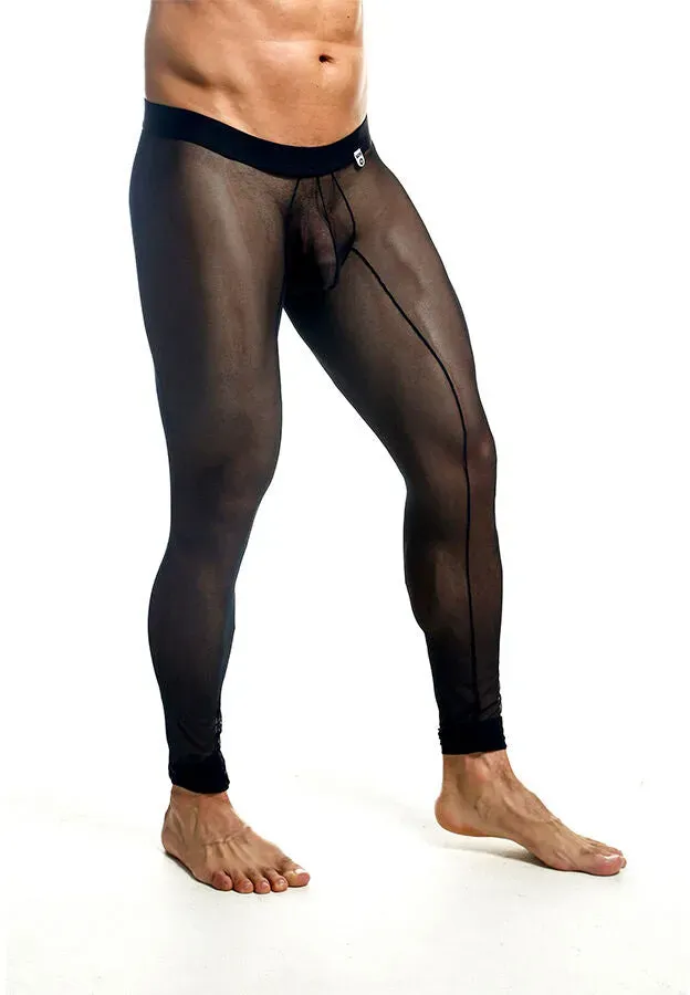 MOB - SCHWARZE TRANSPARENTE STRUMPFHOSEN GRÖSSE L - XL