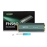 Fikwot FN960 2TB M.2 2280 PCIe Gen4 x4 NVMe 1.4 Internes Solid State Drive mit Kühlkörper – Bis zu 5000 MB/s, Dynamischer SLC Cache, Kompatible PS5 Interne SSD