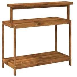 vidaXL Umtopfbank 111,5 x 48,5 x 107 cm Massivholz beige/braun