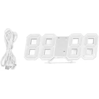 CHICIRIS 3D-LED-Wanduhr 0,00 Modellnummer weiß