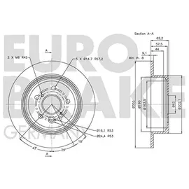 Eurobrake Bremsscheibe 5815204574]