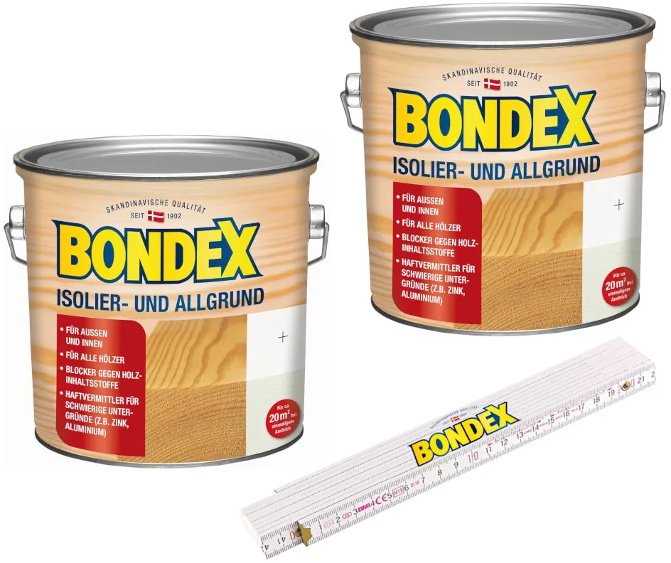 BONDEX Isolier- und Allgrund BigPack, Sperr- und Haftgrund, 5 - 20 l, weiß