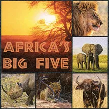 Ti-Flair Servietten Africa`s Big Five 33 x 33 cm