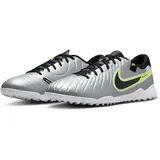 Nike Tiempo Legend 10 Academy Low-Top-Fußballschuh für Turf - Grau, 46