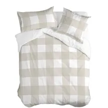 happy friday s.l. Happy Friday Gingham Beige 155 x 220 cm