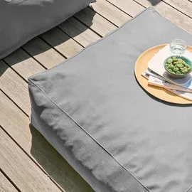 Oviala Ecksofa mit 2 Sesseln, 2 Ecken und 1 grauem Hocker - Mixi