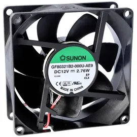 SUNON Axiallüfter 12 V/DC m3/h (L x B x H) 25 x 80 x