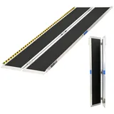 Trutzholm Rollstuhlrampe klappbar 213 cm Traglast 272 kg Alu grau schwarz beschichtet