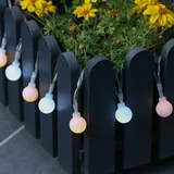 MARELIDA LED Lichterkette Berry Mini Kugeln 20LED warmweiß kaltweiß L: 1,9m Timer