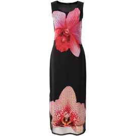 Aniston CASUAL Sommerkleid Geblümt Schwarz/Rot/Weiß/Pink/Apricot 46