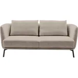 Schöner Wohnen 2,5-Sitzer "Pearl, hochwertig und komfortabel, - 5 Jahre Hersteller-Garantie", beige (sand), B:190cm H:71cm T:91cm, 100% Polyester, SCHÖNER WOHNEN-KOLLEKTION, Sofas, auch in Bouclé, Maße (B/H/T): 190/71/91 cm, Füße Metall
