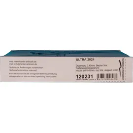 Harder & Steenbeck Airbrush-Pistole Ultra 2024 Silberfarben 120231