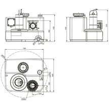 WILO DrainLift SANI-M Abwasser-Hebeanlage 12/T540/1-CEE 400 V DN 80 1,1 kW