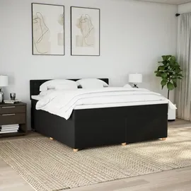 vidaXL Leonor Buttons 180 x 200 cm Schwarz