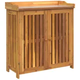 vidaXL Garten-Schrank Braun 78 x 36.5 x 78cm Massivholz Akazie