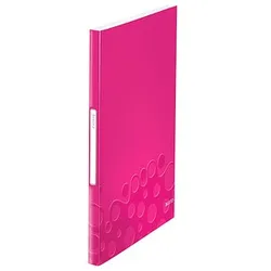 LEITZ WOW Sichtbuch DIN A4, 40 Hüllen pink-metallic