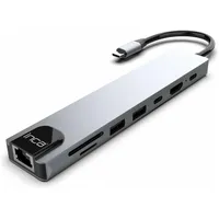 inca ITPC-7T Schnittstellen-Hub USB Typ-C 1000 Mbit/s Aluminium