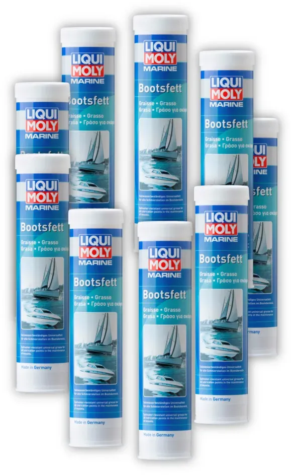 9x 400g LIQUI MOLY 25043 Schmiermittel Marine Bootsfett Schmierung Schiff Boot