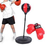 Yosoo Kinder Standboxsack Punching Ball Verstellbar Boxbirne Boxhandschuhe Boxen