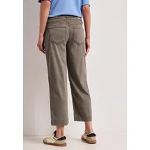STREET ONE Wide Leg Jeans mit Gürteldetail Brown wash, 26, Länge 26, braun