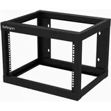 Startech StarTech.com 6HE Heavy-Duty Wandmontage Netzwerk-Rack, 19" Wall Mount Network Rack (6 HE, 19 Zoll Rack), Serverschrank, Schwarz