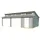 Lasita Maja Blockgarage »Hawaii«, BxT: 820 x 579,6 cm (Außenmaß), Holz - grau