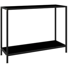 vidaXL Konsolentisch 100x35x75 cm schwarz