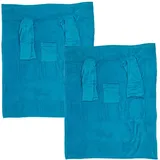 Out of the blue, Decke, Kuscheldecke mit Ärmeln & Tasche, 2er-Set (172 x 135 cm)