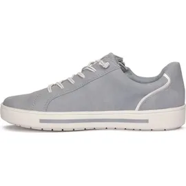 bonprix Jana Damen Sneaker flach mit Reißverschluss Vegan, Blau 37